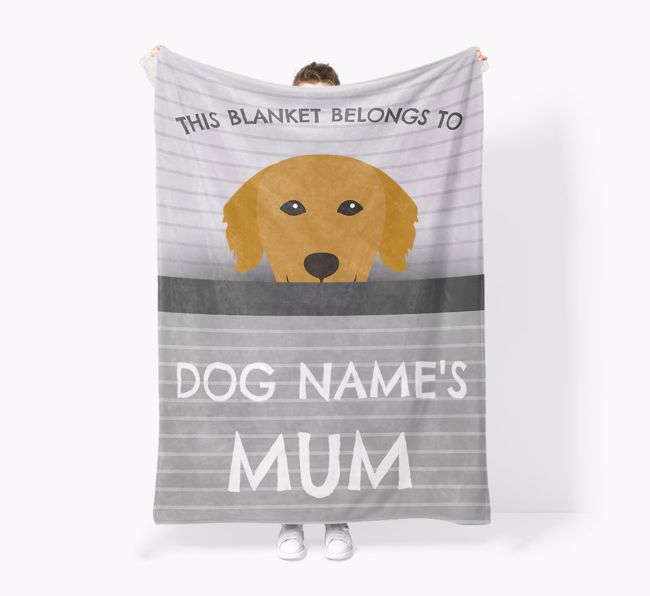 'This Blanket Belongs To...' - Personalised {breedFullName} Blanket: Premium Sherpa Fleece